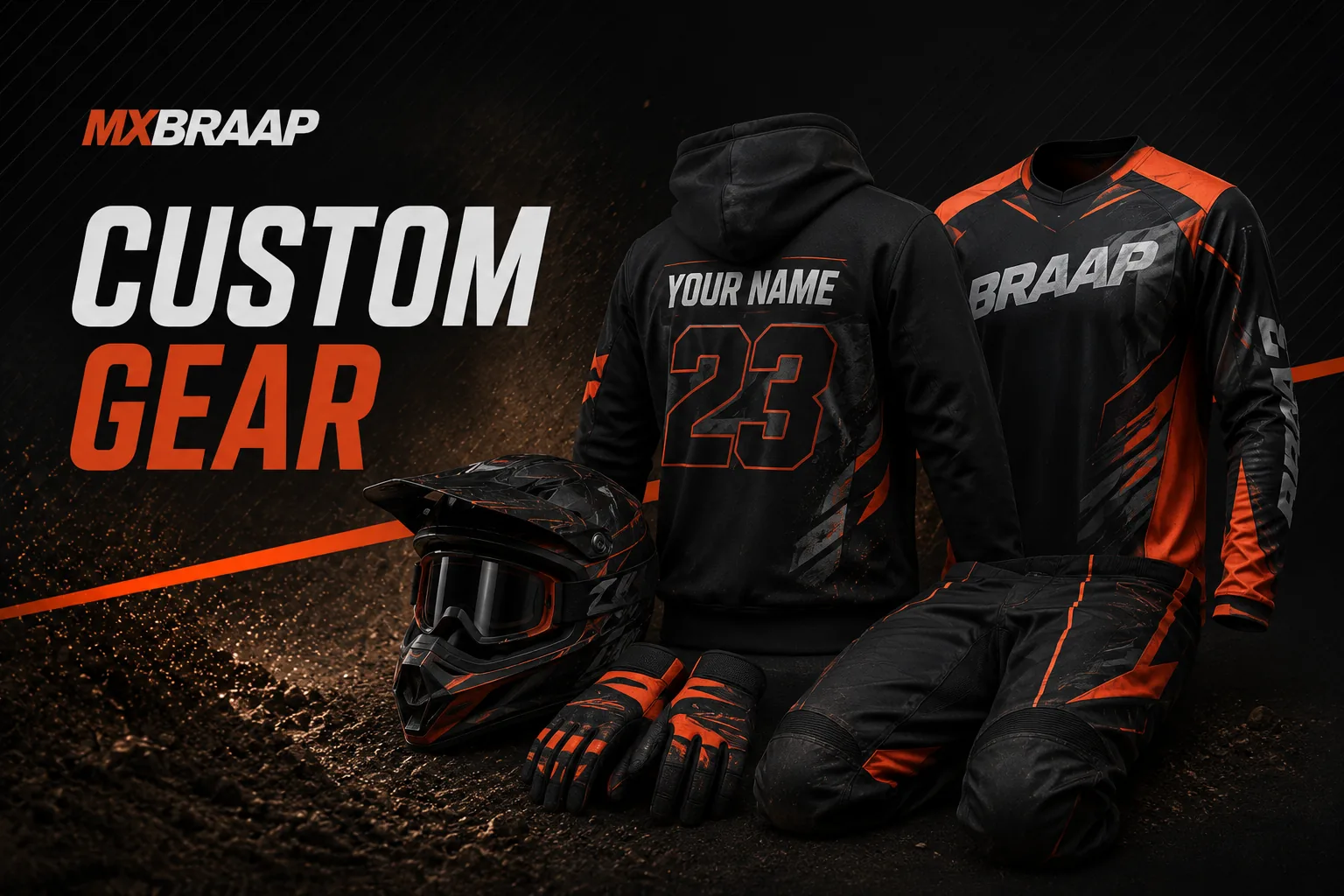Personalized Motocross Gifts With Name and Number